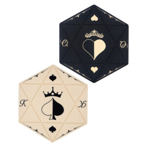 Opposite attract = Black Queen ❤️ + Cream King ♠